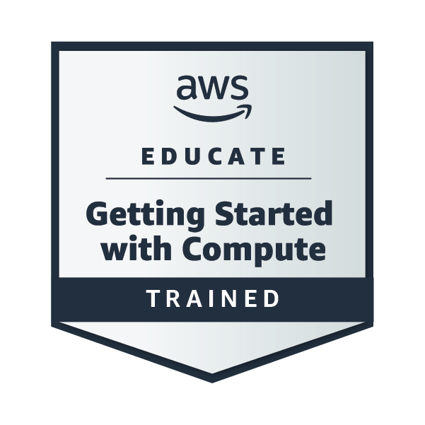 Badge AWS Educate Getting Started with Compute