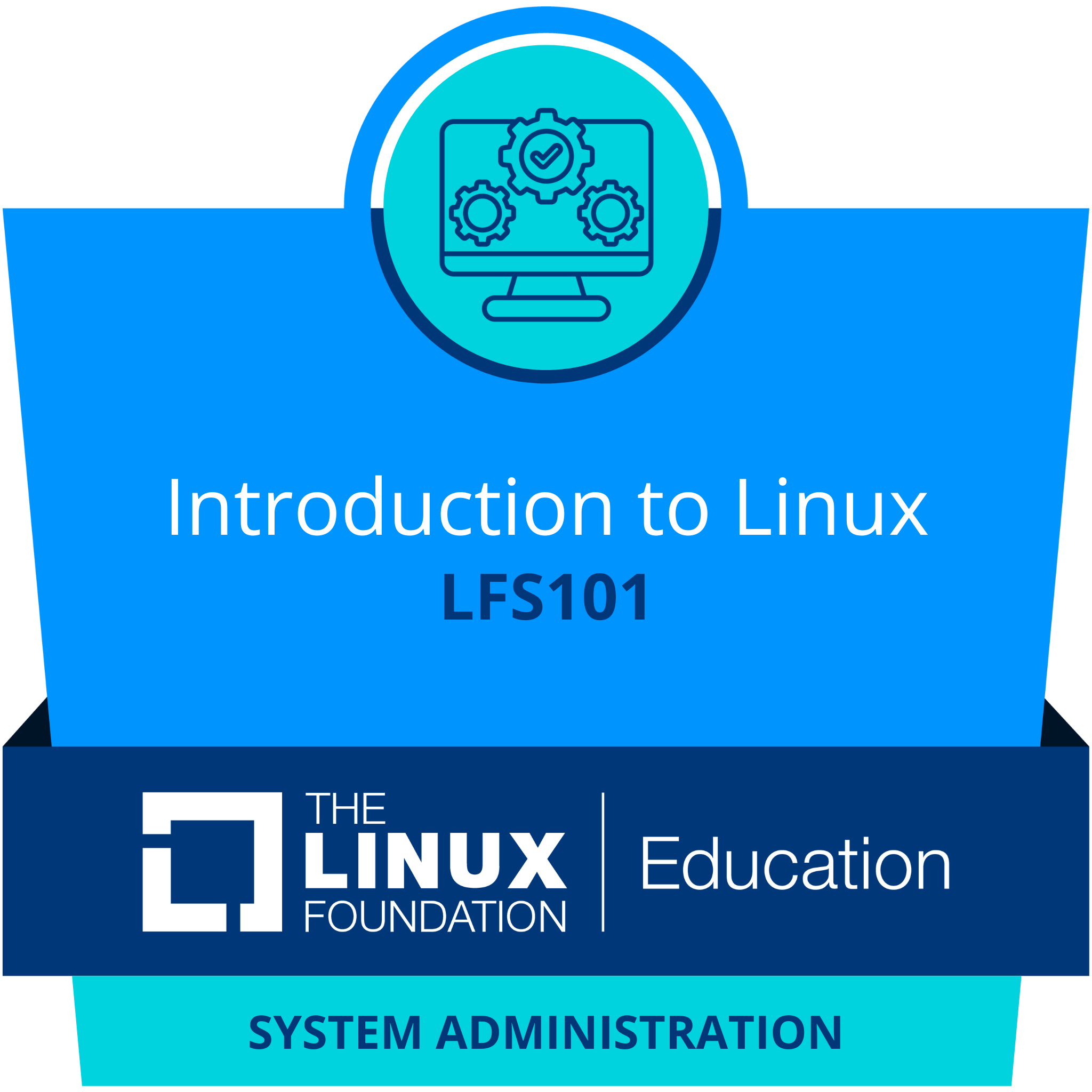 Badge Linux Foundation Introduction to Linux LFS101
