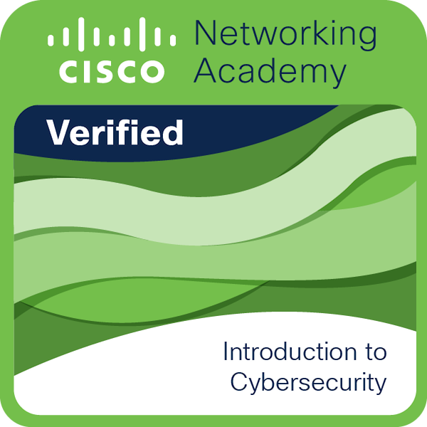 Badge Cisco Networking Academy Introduction to Cybersecurity
